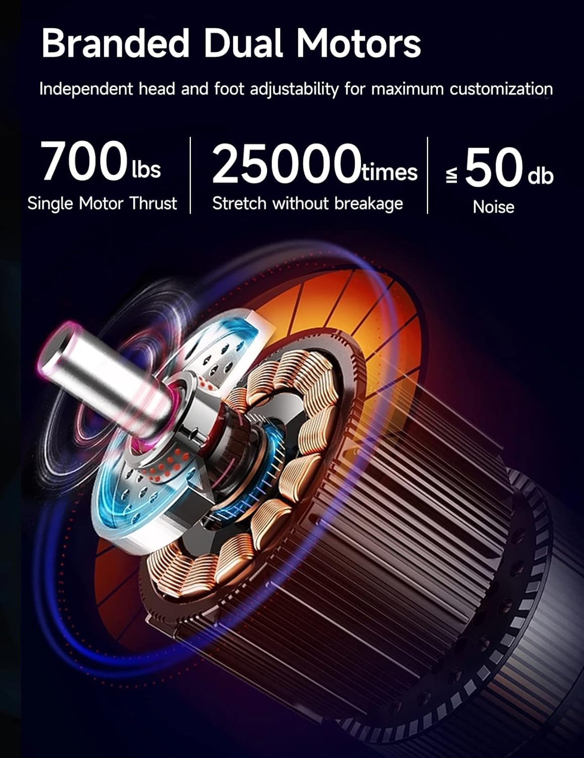 Koorlian Adjustable Bed Frame Queen Size, Electric Bed Base with Head and Foot Lift, Quiet Motor, Zero Gravity, Wireless Remote Control, 12'' Legs for Storage, Quick Assembly (3 Ways for Usage)