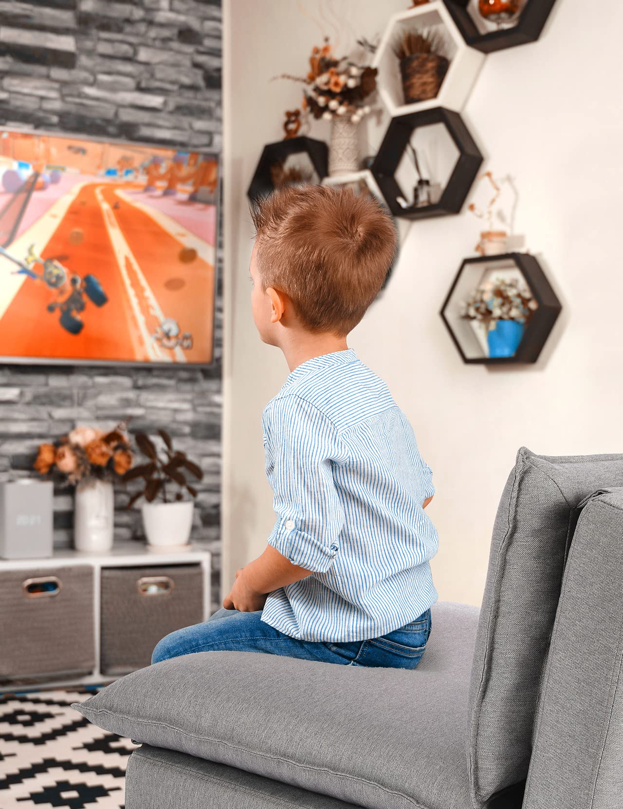 Koorlian Convertible Chair Bed, 5 in 1 Folding Fabric Sleeper Chair, Sofa Bed Floor Chair with Removable Legs, 5 Level Adjustable Backrest, Grey