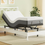 Koorlian Twin Adjustable Electric Bed Base Frame, Stand-Alone Bed Base with Independent Head & Foot Incline, Wireless Remote Control, Quiet Motor, 12 inch Legs for Storage, 5-Minute Assemble