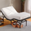 Koorlian Upgraded Adjustable Bed Frame Twin XL, Home Adjustable Bed Base with Independent Head & Foot Incline, Underbed Lighting, USB Charging, Wireless Remote, Electric Adjustable Beds with 12'' Legs